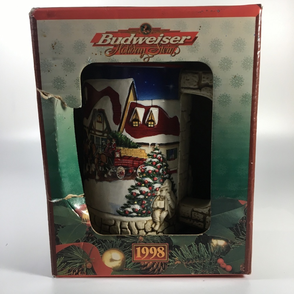 Budweiser Holiday Stein Vintage 1998 NIB